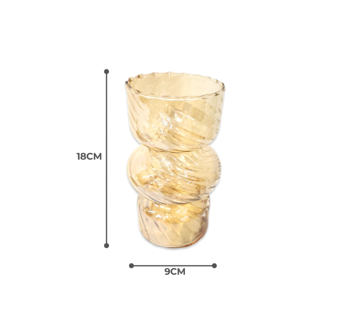 Swirl Glass Vase
