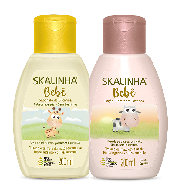 Skalinha Bebê Glicerinado Sálvia Shampoo & Conditioner
