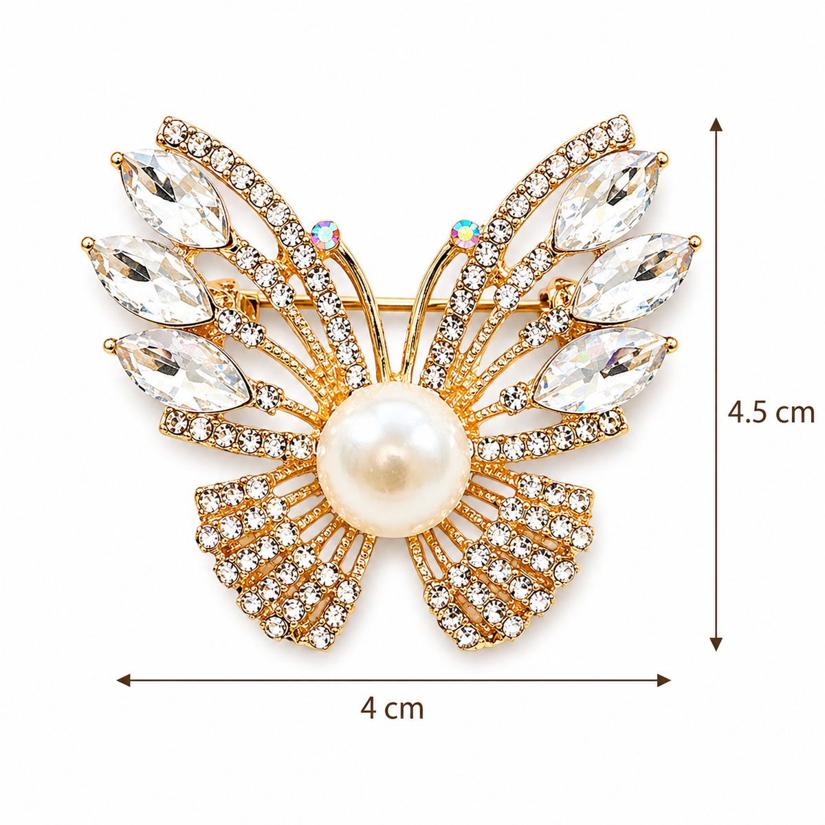 Pearl Crystal Bow Brooch Crystal Petit Détail Lebanon