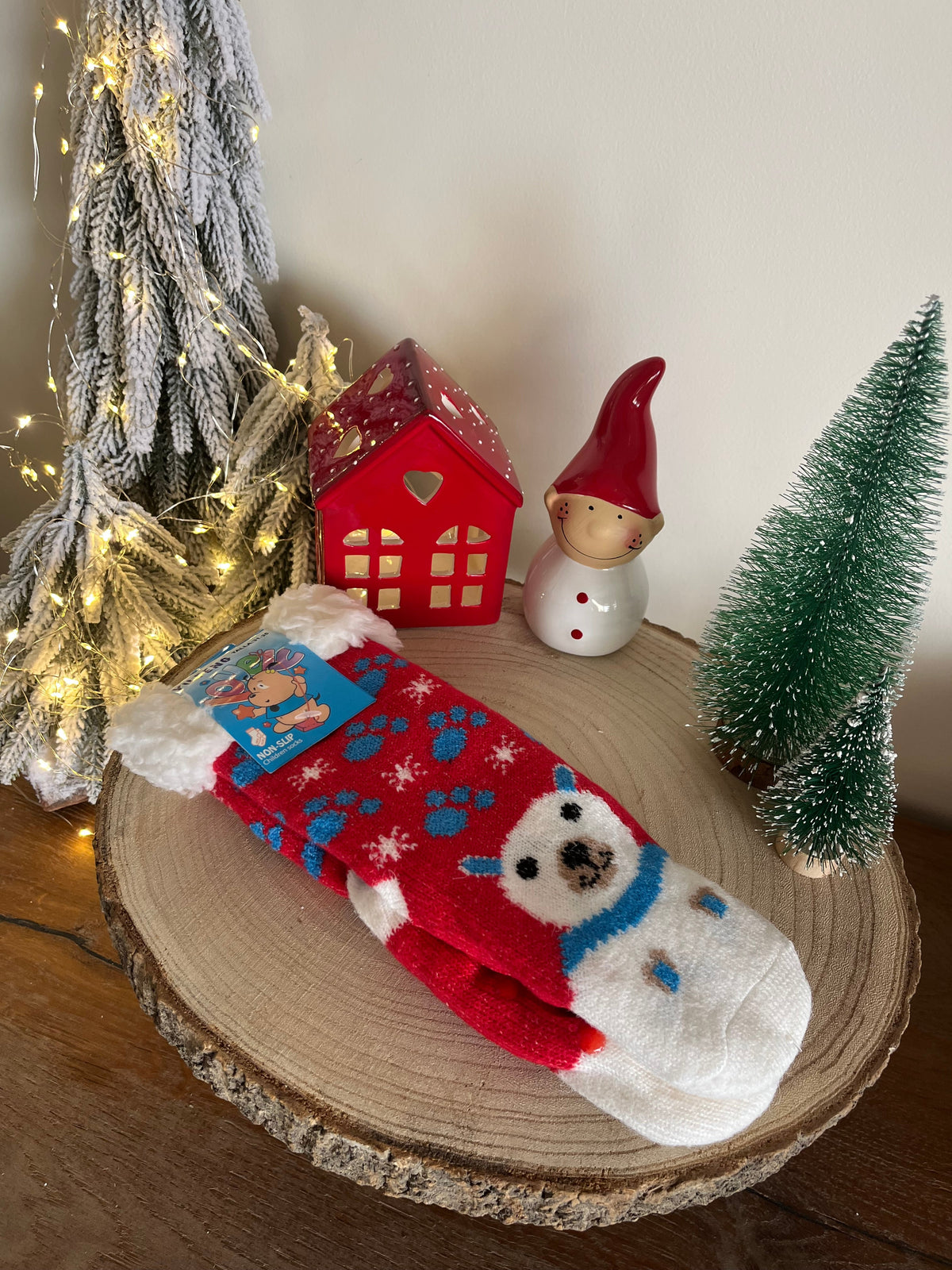 Christmas Kids Slippers Socks Size 27-35
