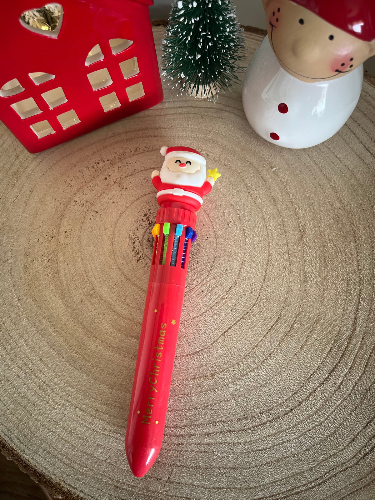 Christmas Pen Multicolors With 4 Designs