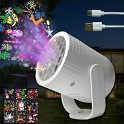 Christmas Theme Rechargeable LED Santa Projector Light