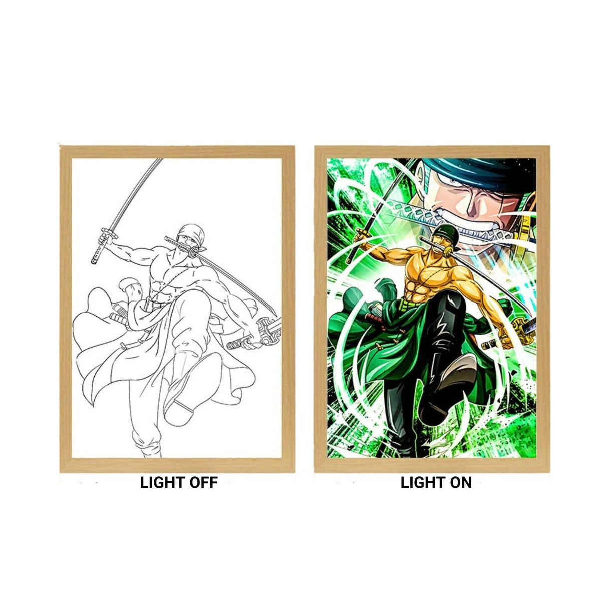 One Piece Zoro v2 Light Painting - Nakama Lebanon