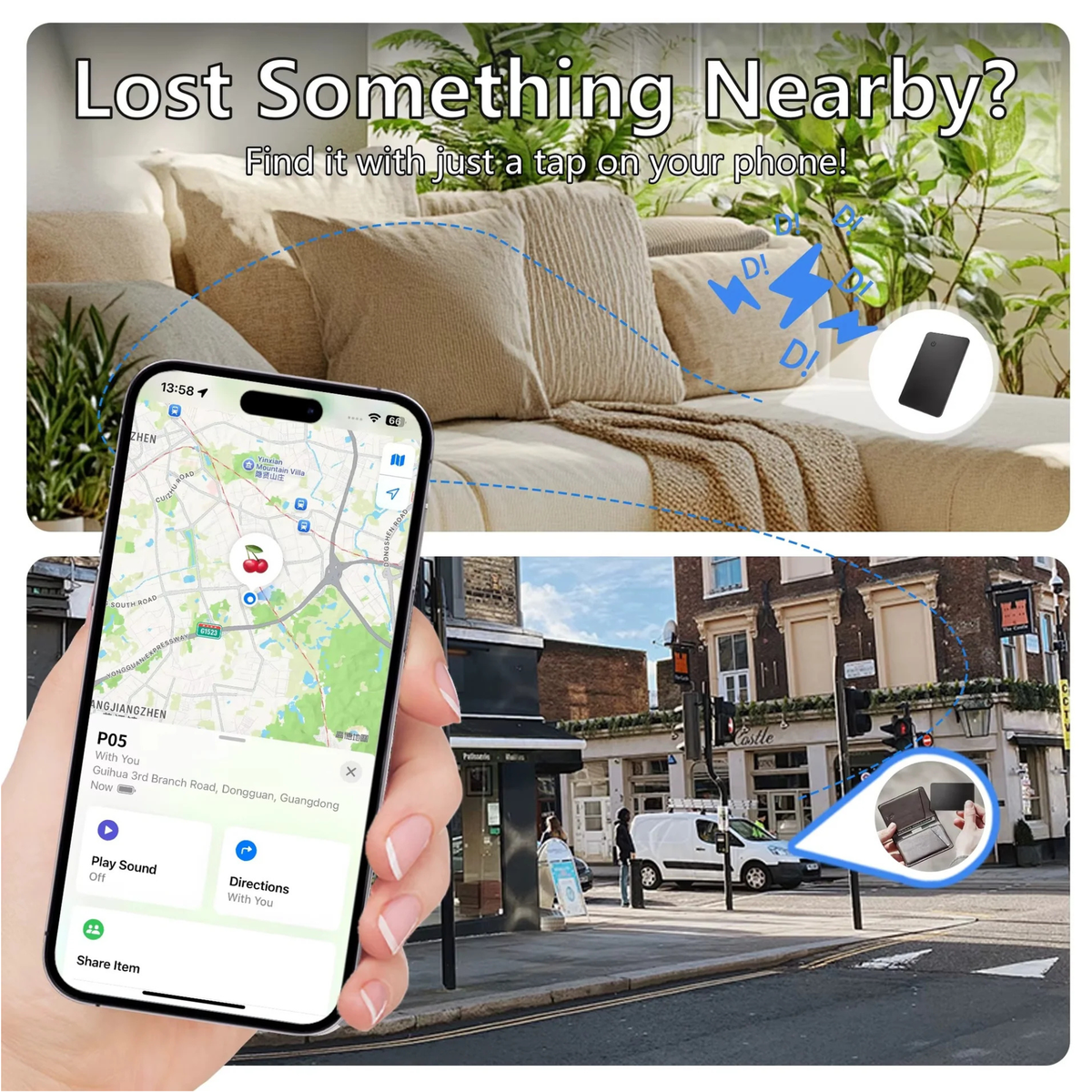 Smart Wallet Tracker Card