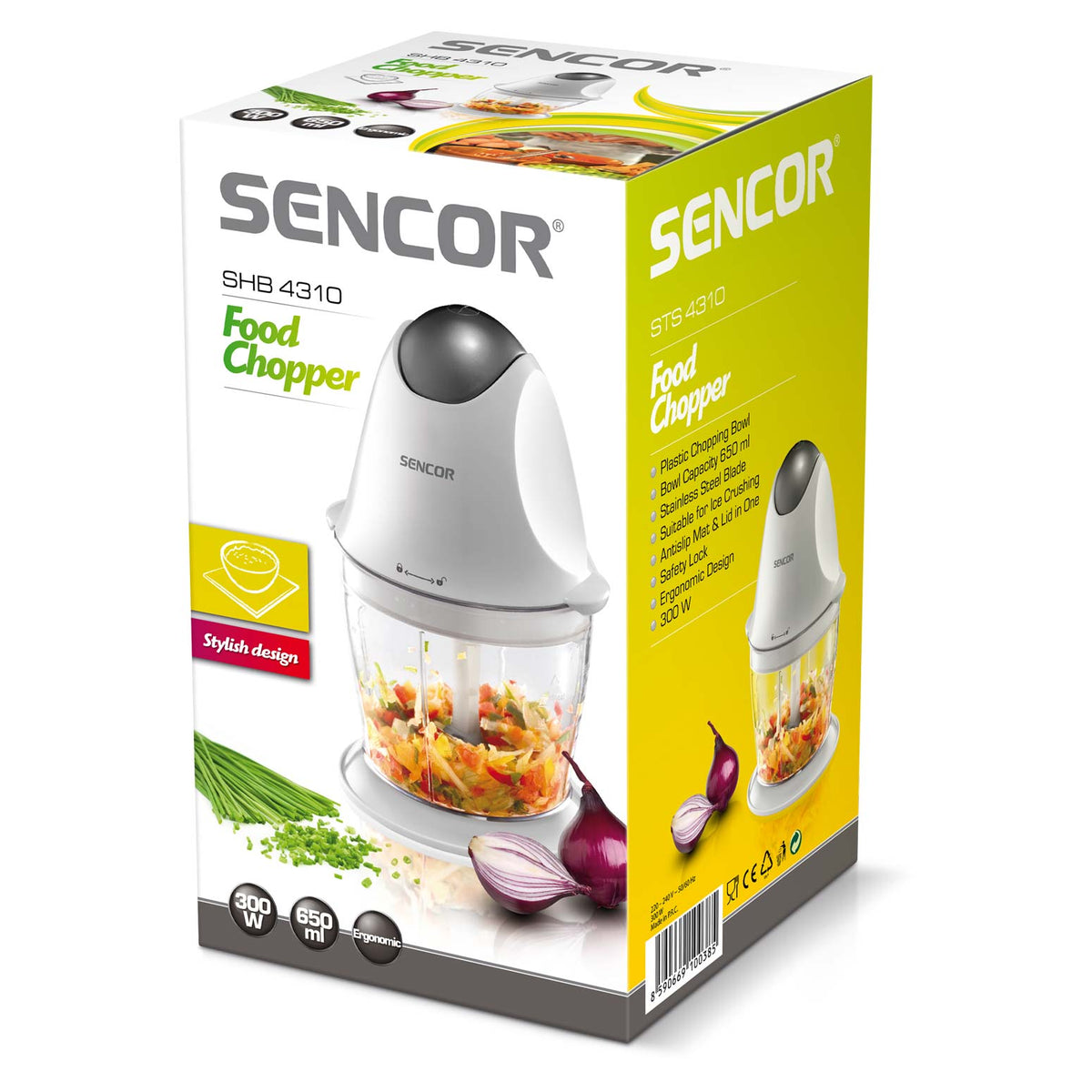 White Food Chopper, 300W chopper White Food Chopper, 300W White Food Chopper, 300W Sencor