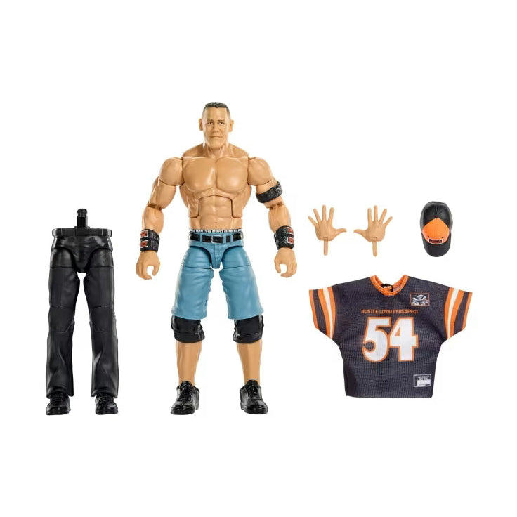 WWE Elite Collection Premium Live Event John Cena Action Figure Set, Wrestlemania Collectible by Mattel