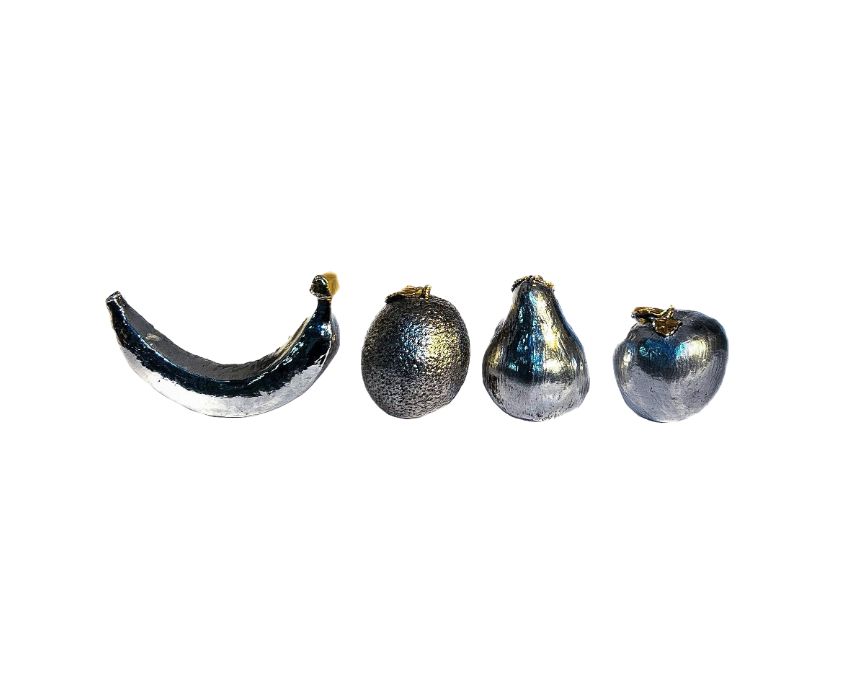 Fruit Silver Sculpture
