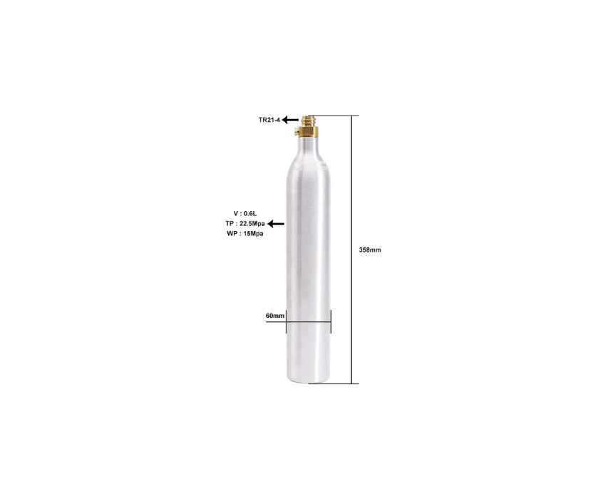 CO₂ Soda Carbonator Cylinder
