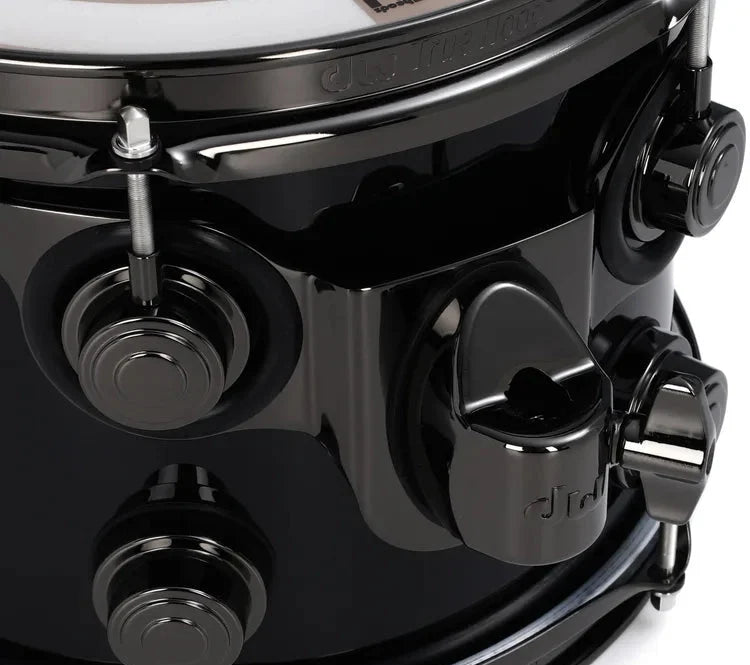 DW Collector's Series Maple Black Ice Finish 5pcs. Shell Drum Set