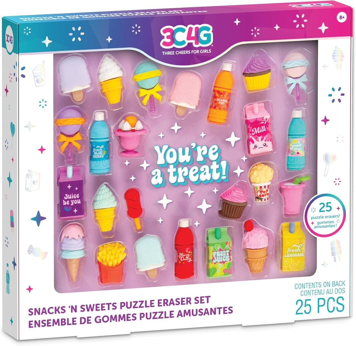 Snacks 'N Sweets Puzzle Eraser Set Toys Snacks 'N Sweets Puzzle Eraser Set Snacks 'N Sweets Puzzle Eraser Set Make It Real