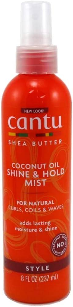 Cantu, Shea Butter for Natural Hair, Coconut Oil for Shine & Hold Spray 237 ml
