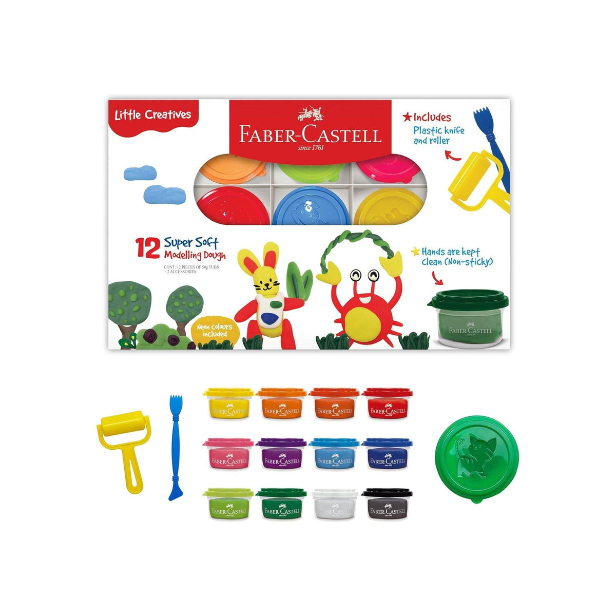 Faber-Castell Modelling Dough Pack of 12 by Faber-Castell