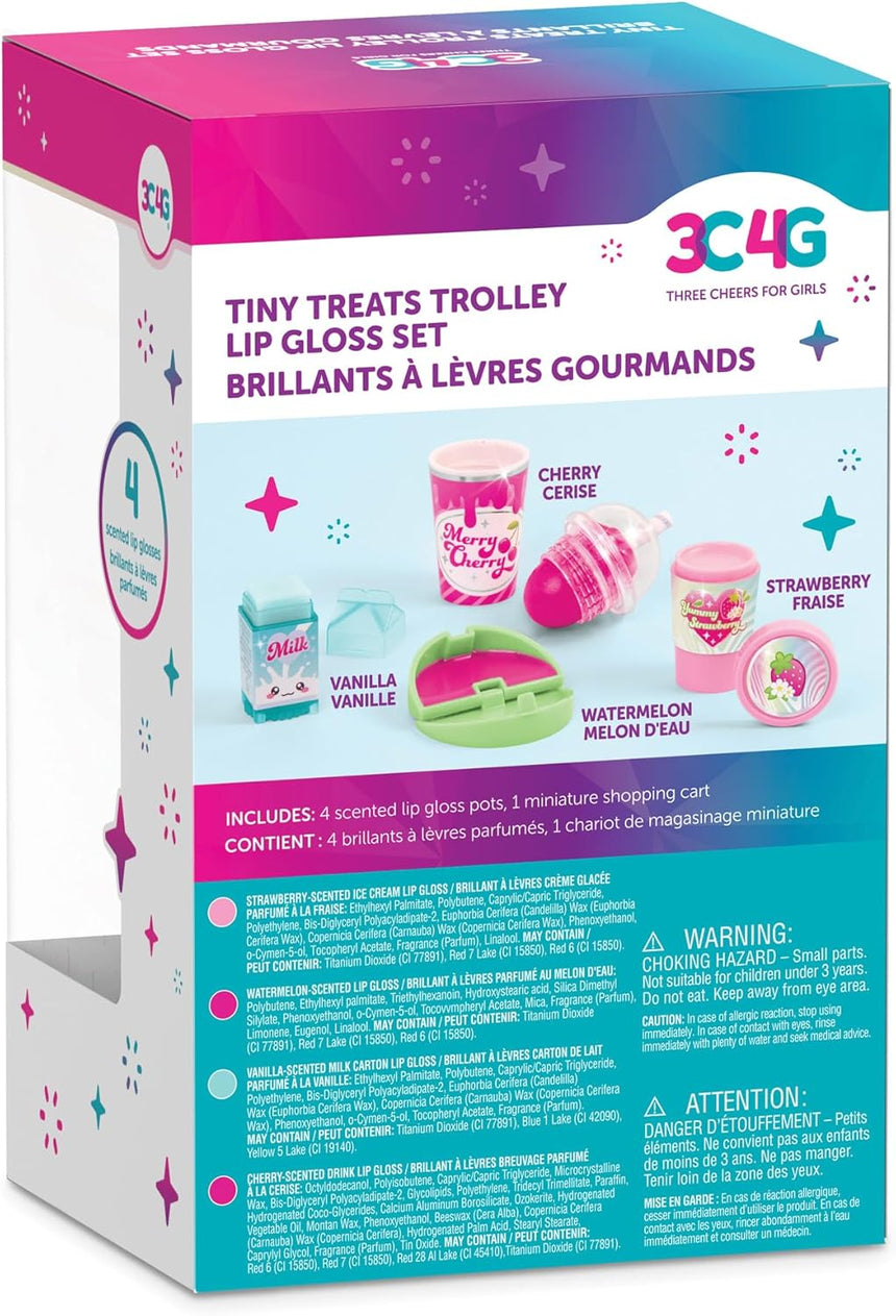 Tiny Treats Trolley Lip Gloss Set Make up & Bath Bombs Tiny Treats Trolley Lip Gloss Set Tiny Treats Trolley Lip Gloss Set MAKE IT REAL