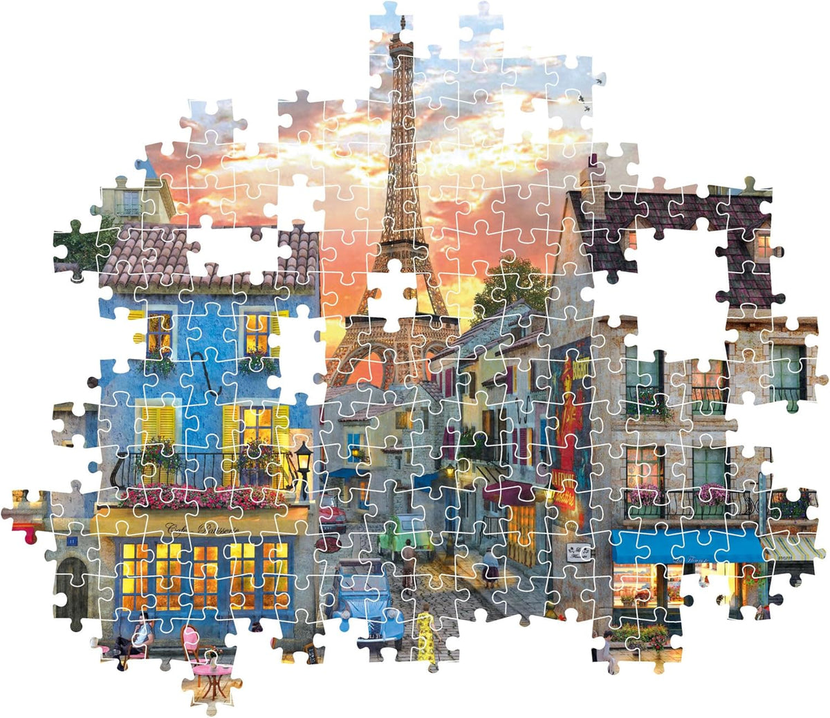Streets of Paris adults puzzle Streets of Paris Streets of Paris CLEMENTONI