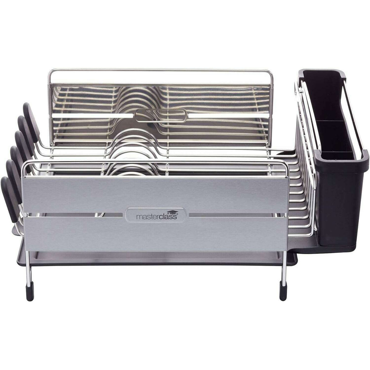MasterClass Deluxe Stainless Steel Dish Drainer Dish Racks & Drain Boards MasterClass Deluxe Stainless Steel Dish Drainer MasterClass Deluxe Stainless Steel Dish Drainer KitchenCraft