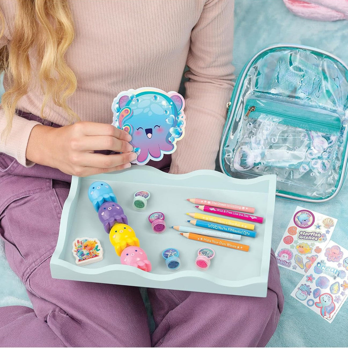 Make it Real Ocean Themed Mini Backpack Stationery Set by Make It Real !