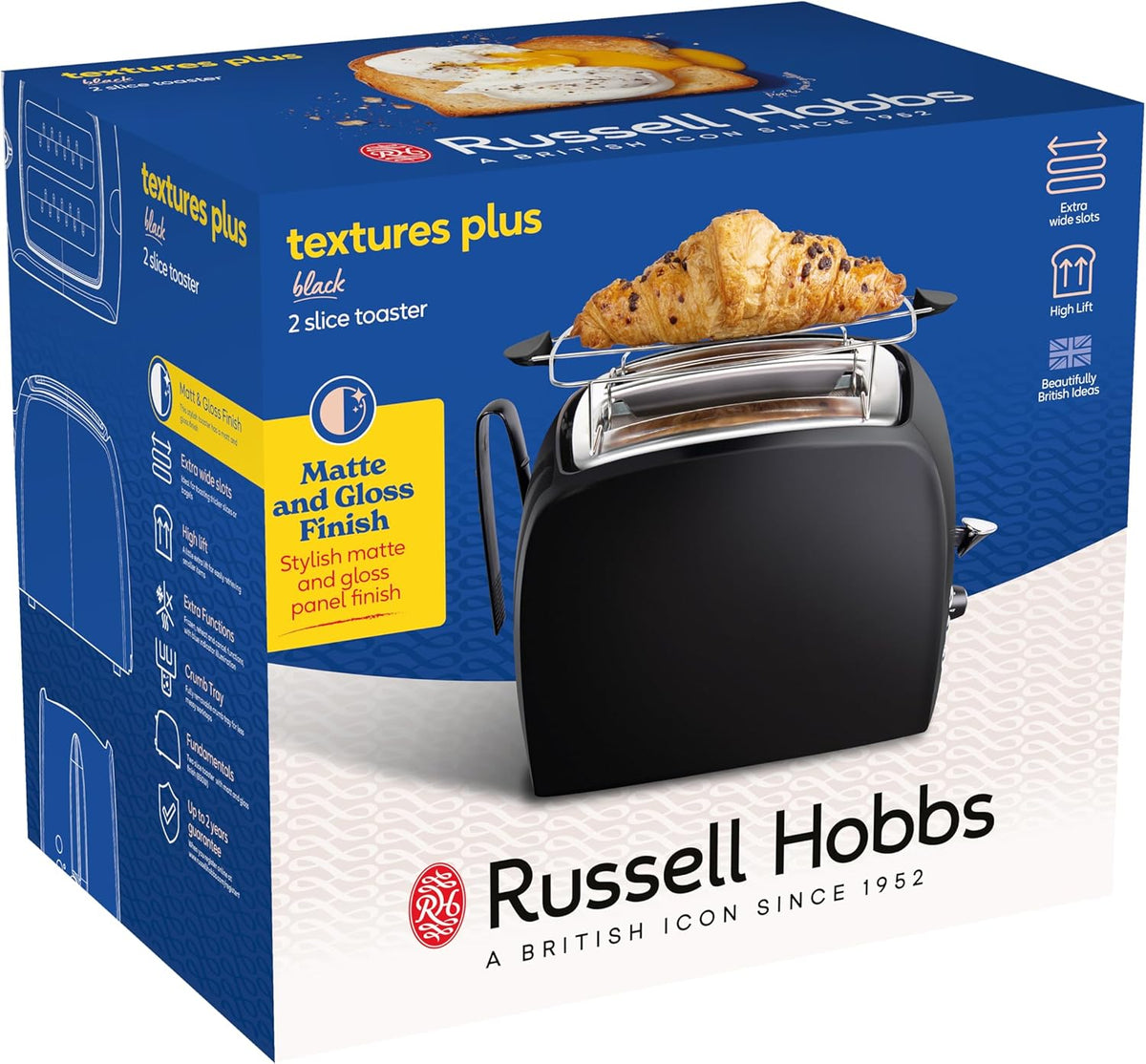 Toaster 850W - Black