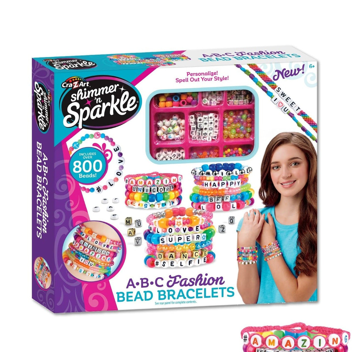 Cra-Z-Art Shimmer N Sparkle ABC Friendship Bracelets Kit by Cra-Z-Art