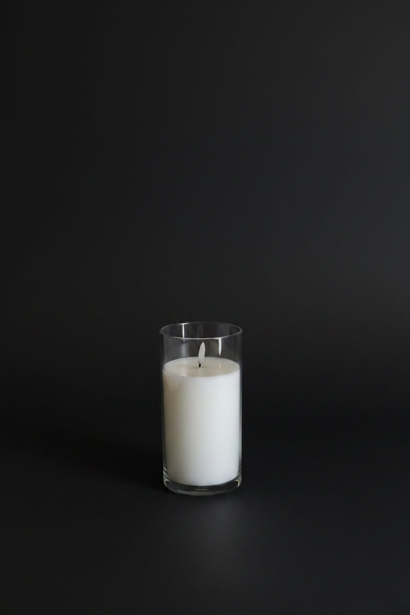 Shiny White Electric Candle