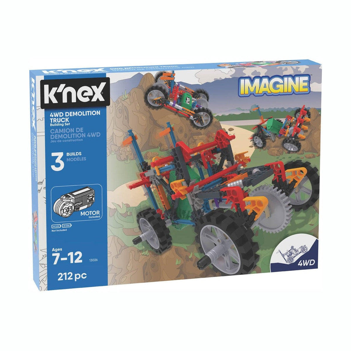 K'NEX 4WD Demolition Truck Building Set - 402 Pieces by K'NEX