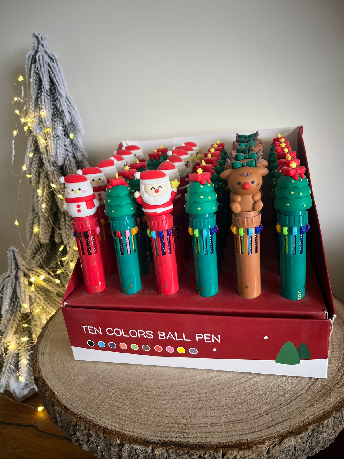 Christmas Pen Multicolors With 4 Designs