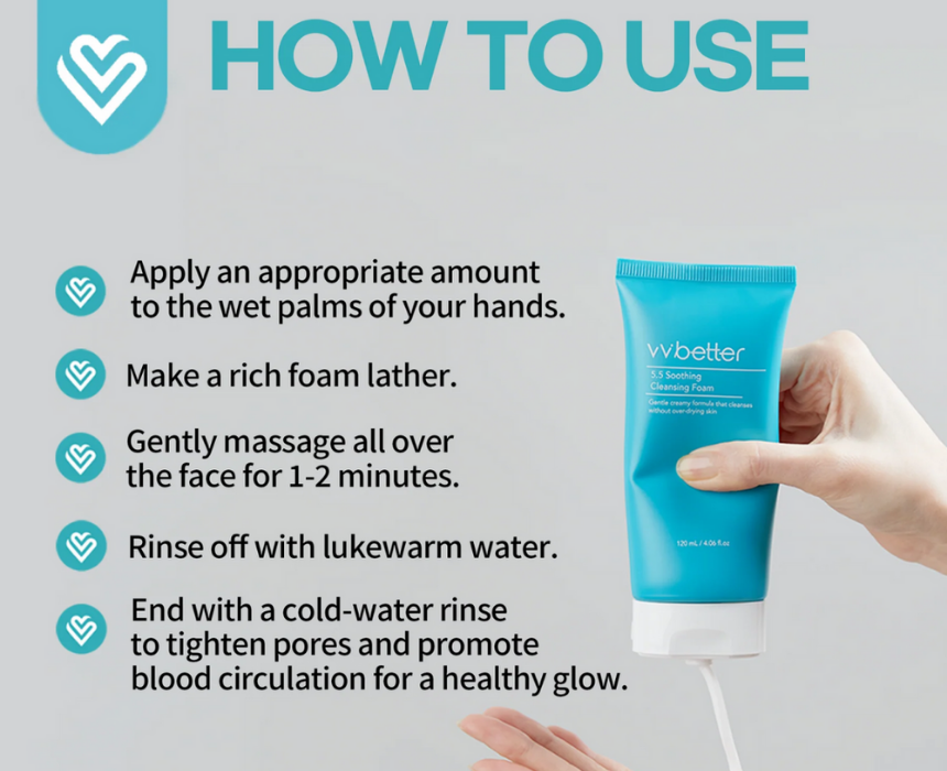 VV Better B5 5.5 Soothing Cleansing Foam