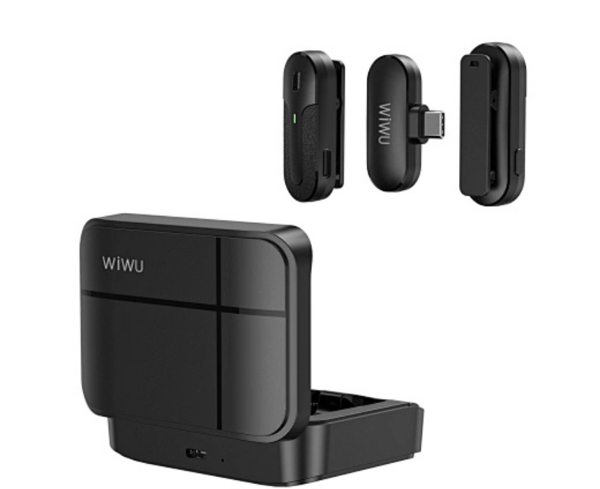 WIWU Ultra Low Delay Wireless Lavalier Microphone