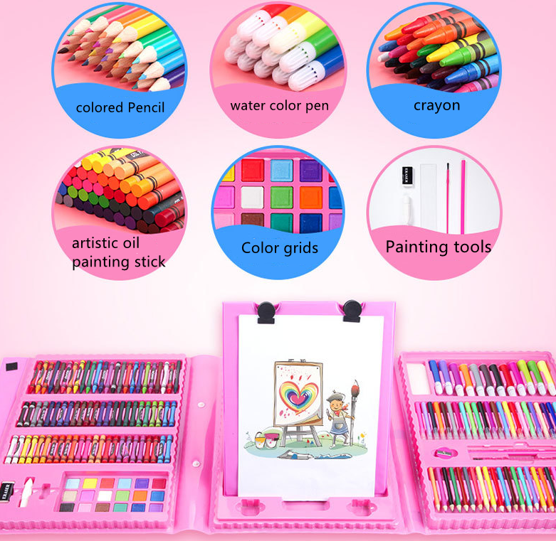 Ultimate Kids Art Painting Set - 208 Pieces