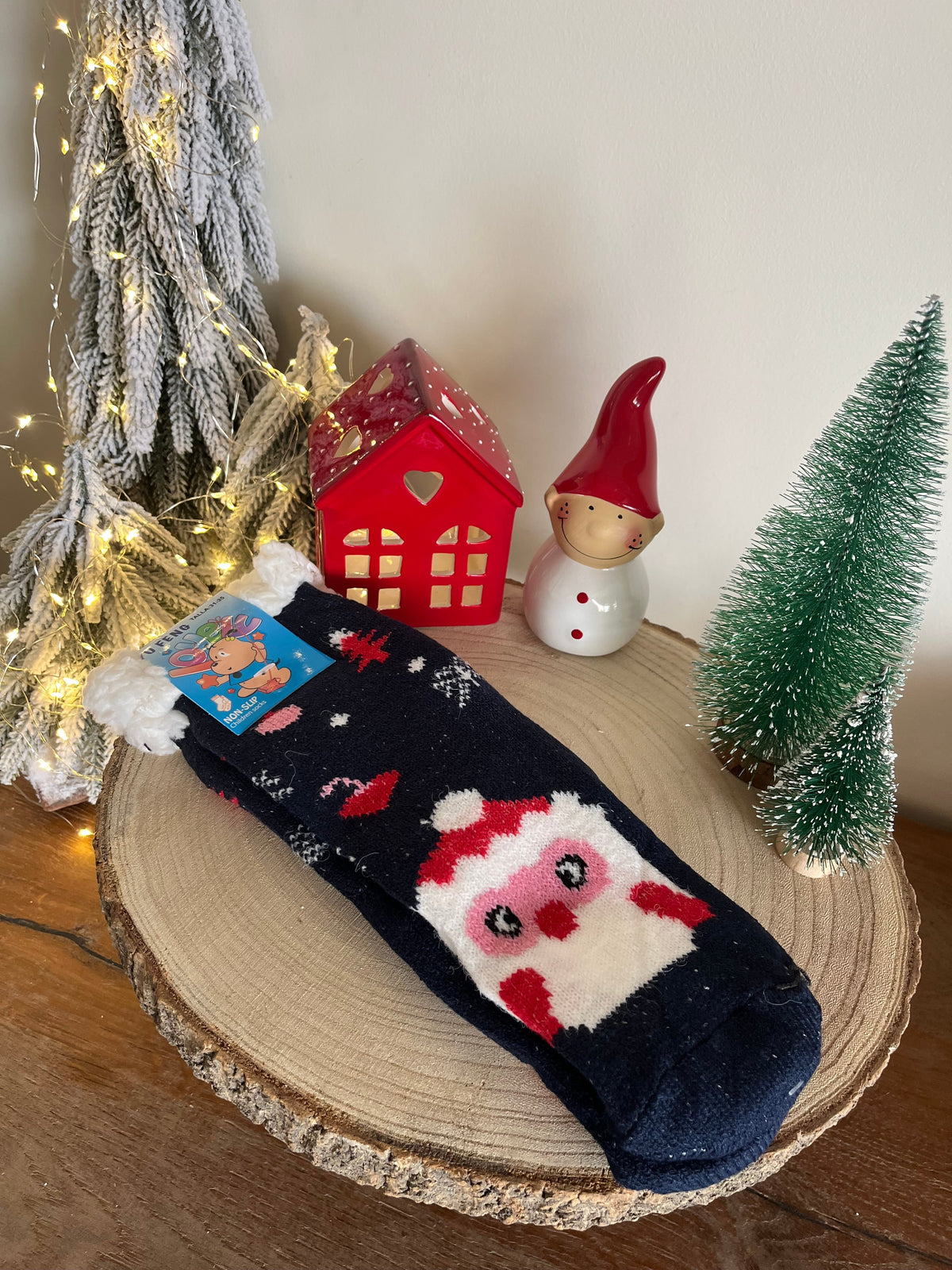 Christmas Kids Slippers Socks Size 27-35