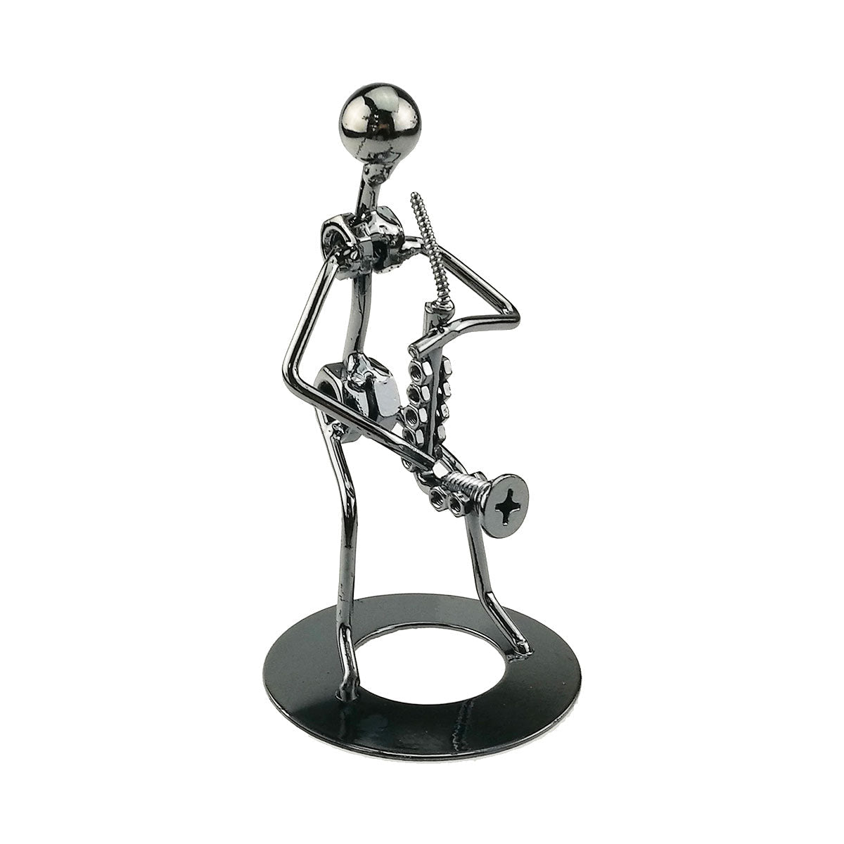 Signature Steel Saxophone Player Statue