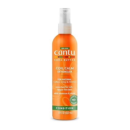 Cantu Shea Butter Coil Calm Shine Enhancing Moisturizing Detangler Hair Spray