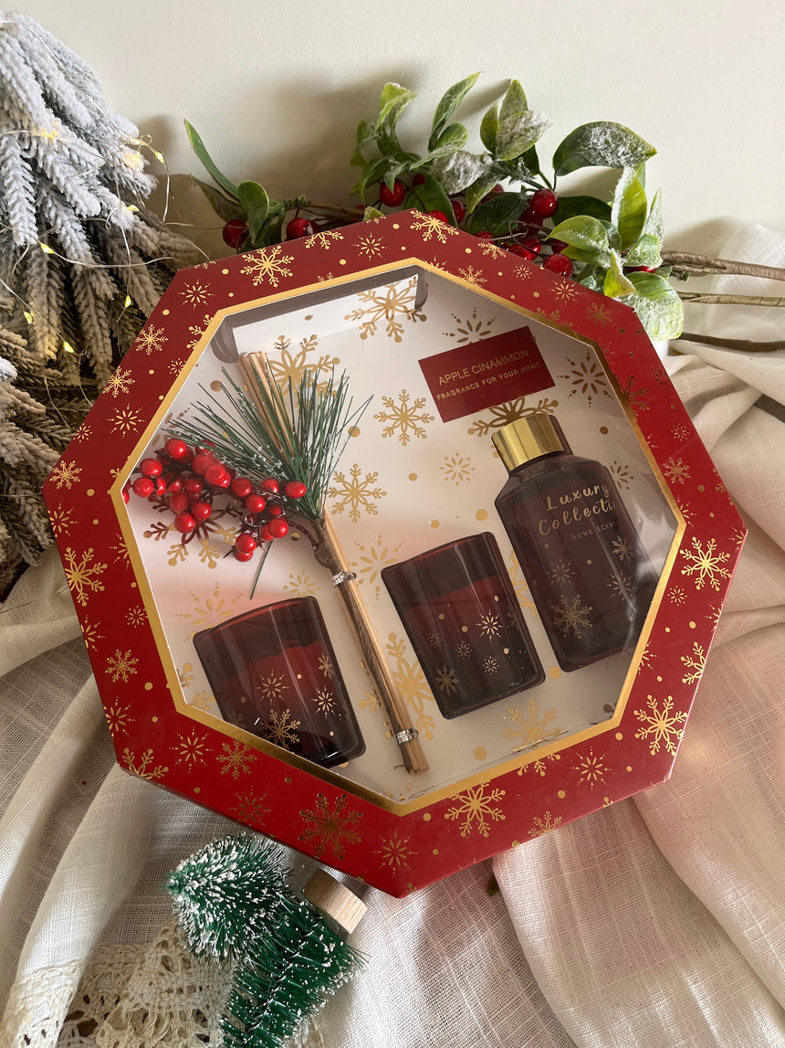 Christmas Diffuser and Scented Candles Set