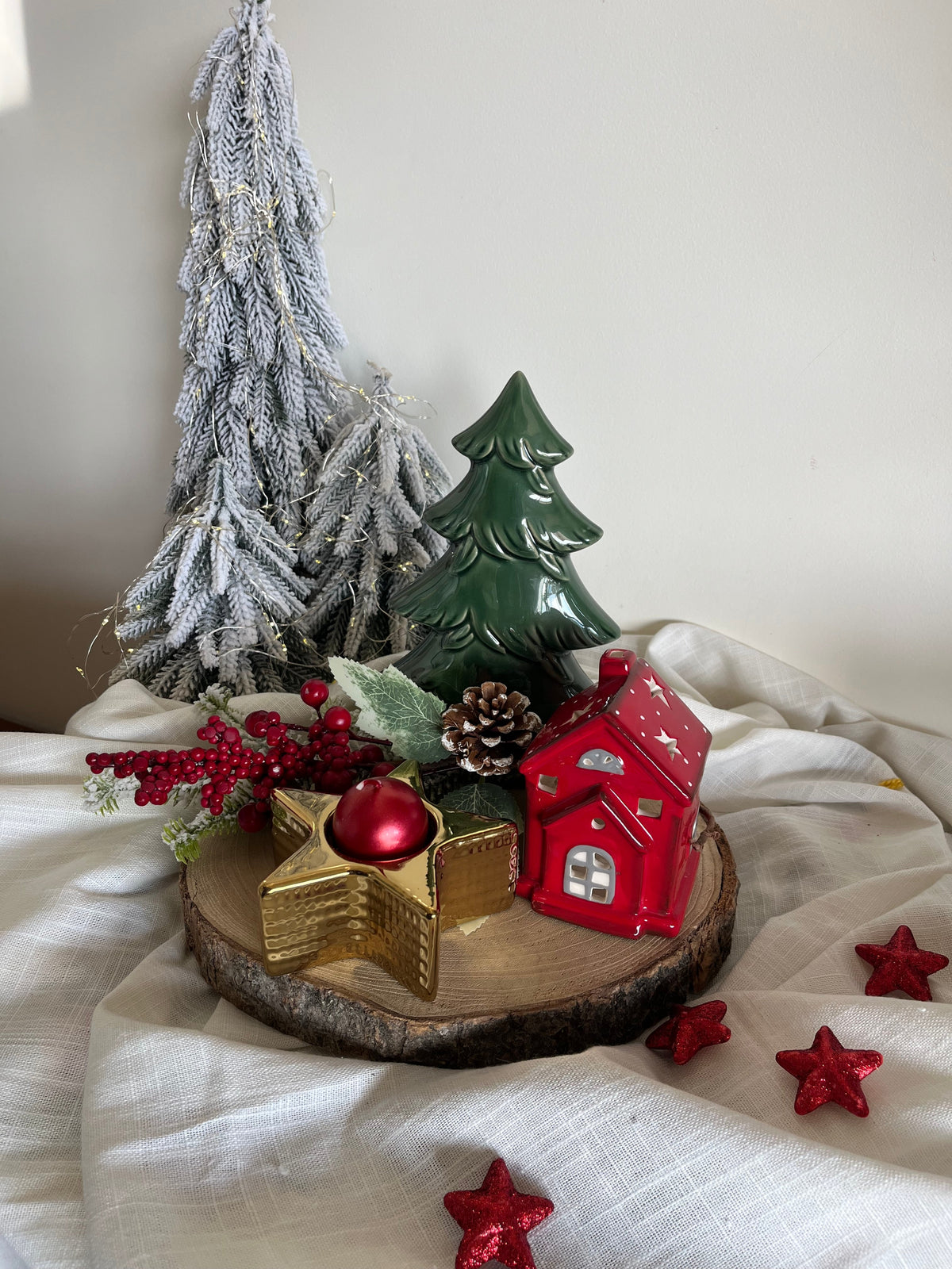 Gold Star Candle Holder