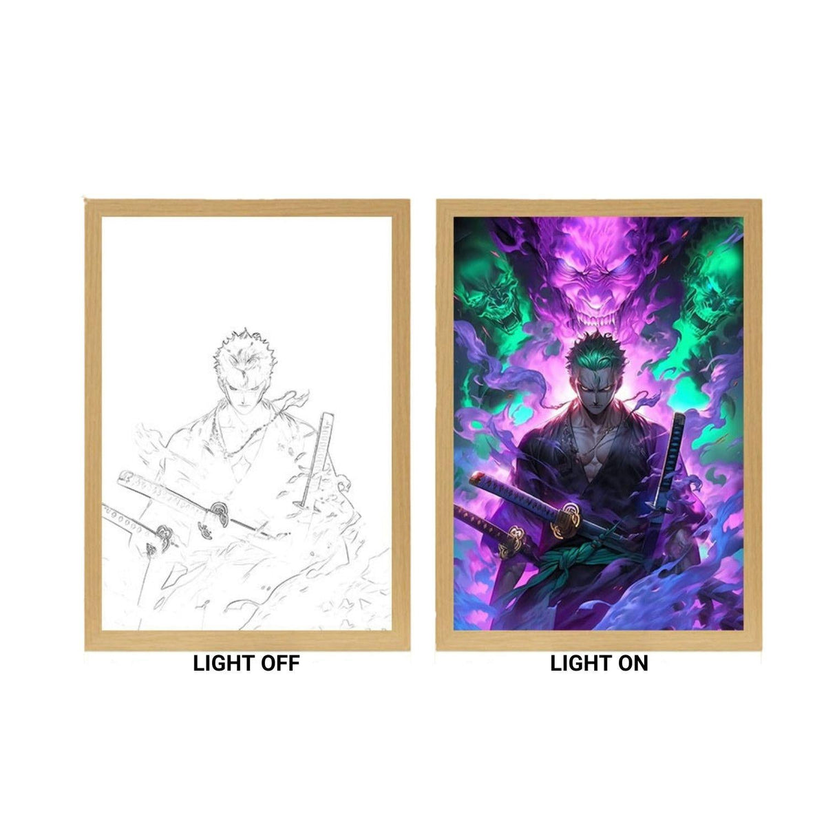One Piece Zoro v1 Light Painting - Nakama Lebanon