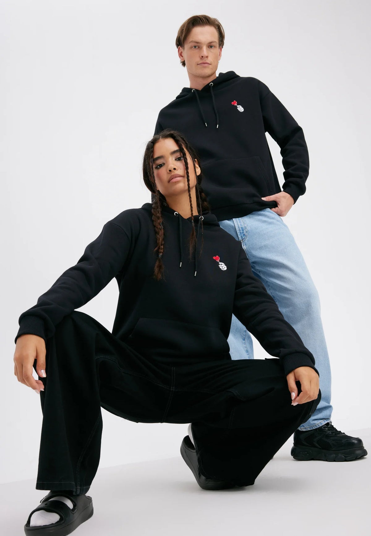 YOURTURN - UNISEX Black Hoodie