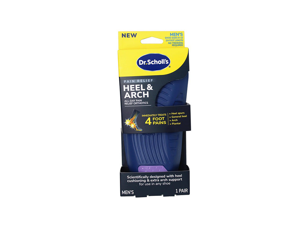 Dr Scholl's Heel & Arch Pain Relief Orthotics 1 Pair