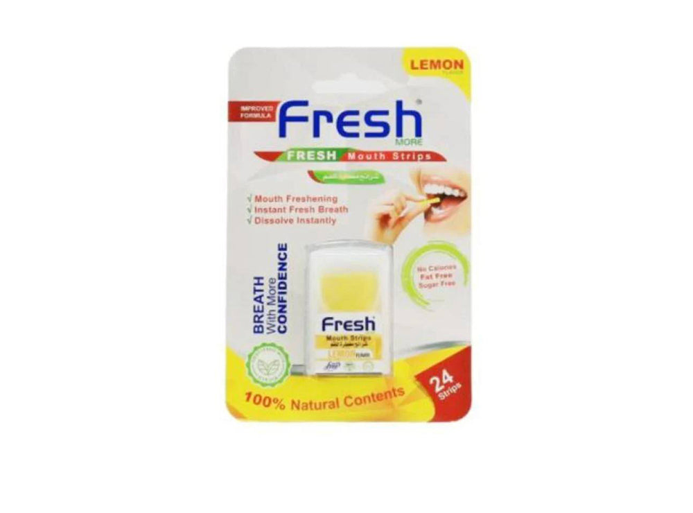 Fresh Lemon Flavor Mouth Strips 24 Pieces