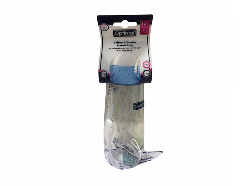 Optimal Tritan Silicone Straw Cup Blue 2018 650 mL