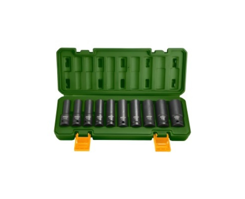 Jadever 1/2 Long Socket Set 10 Pcs