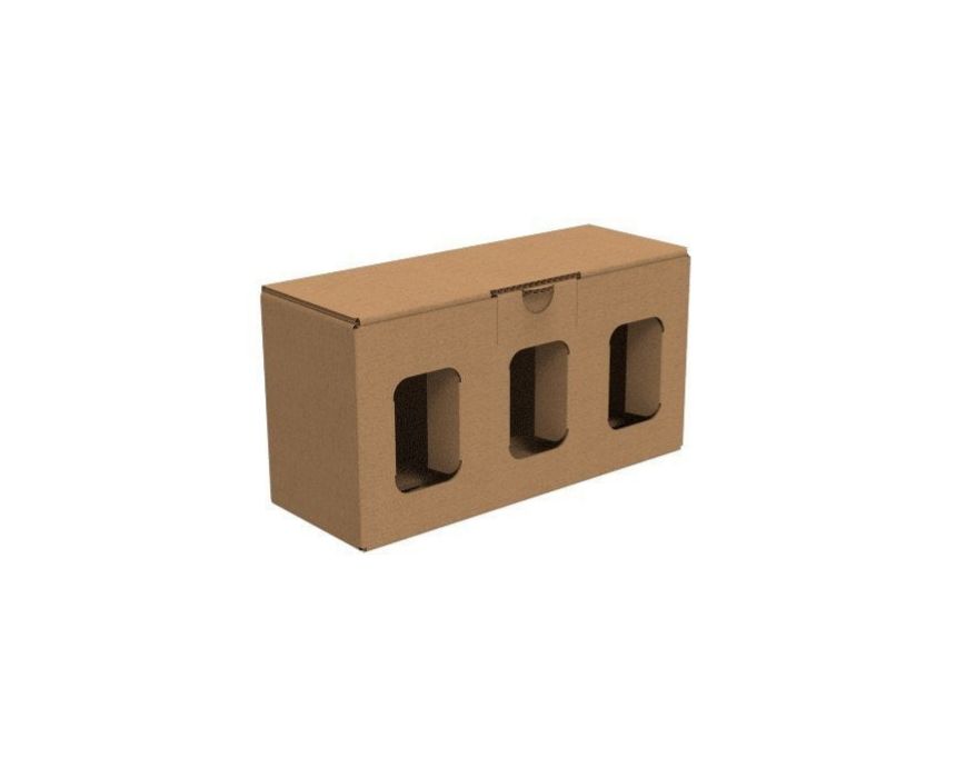 Jar Delivery Box With Windows Bundle of 25