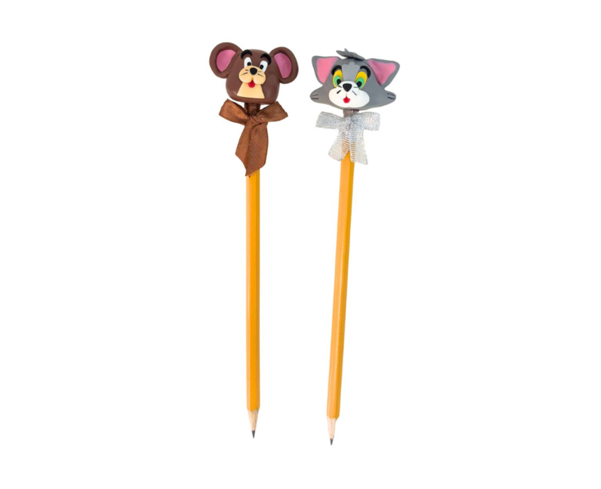 Tom and Jerry Pencil Polymer Clay Topper