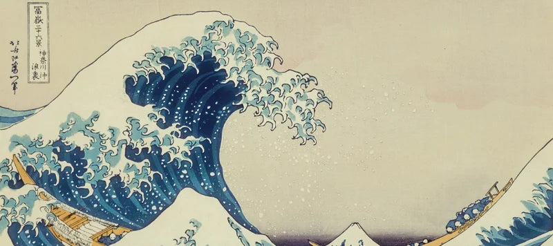 Great Wave of Kanagawa Large Mousepad Size 90 by 40