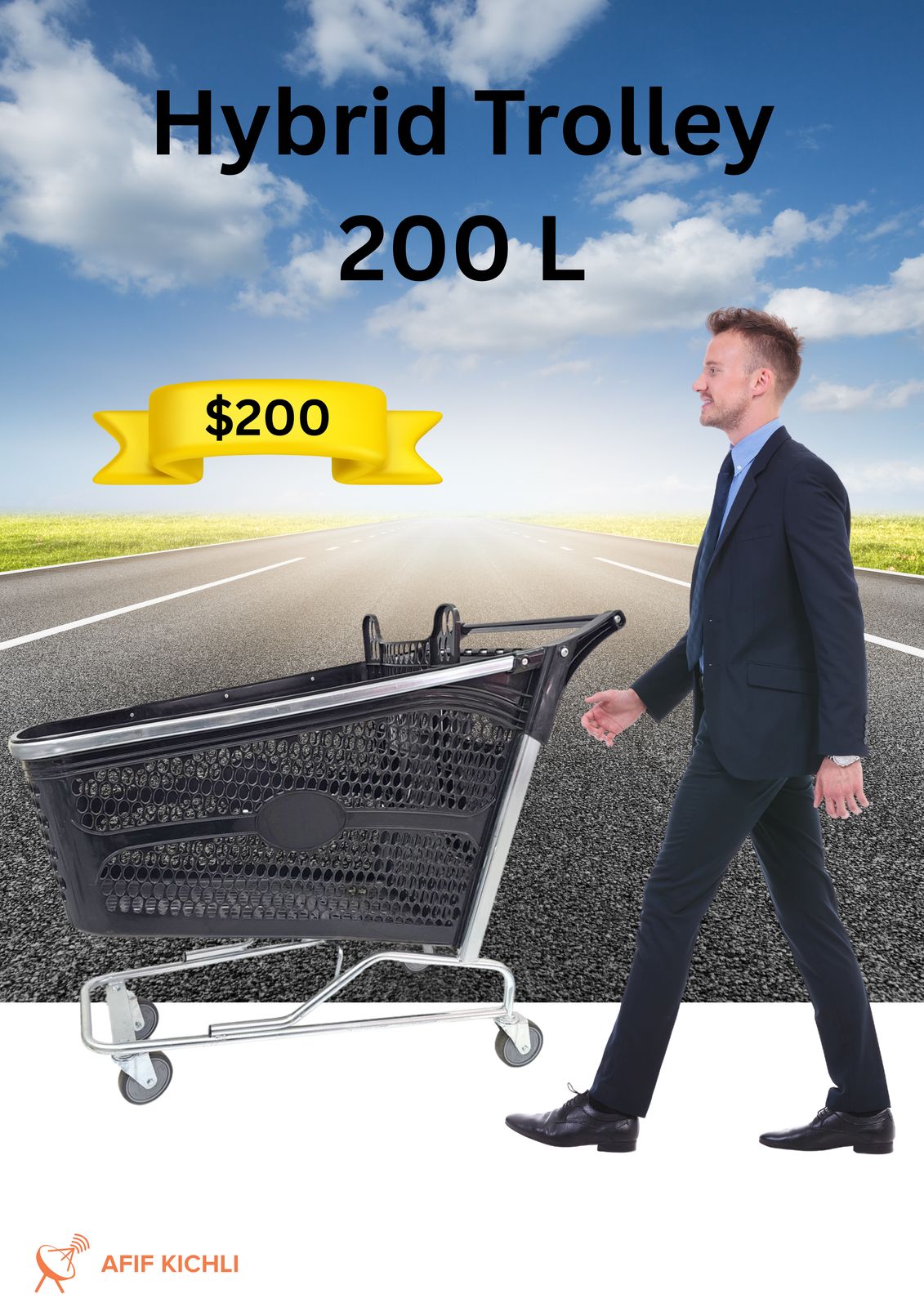 Plastic Trolley 200 L