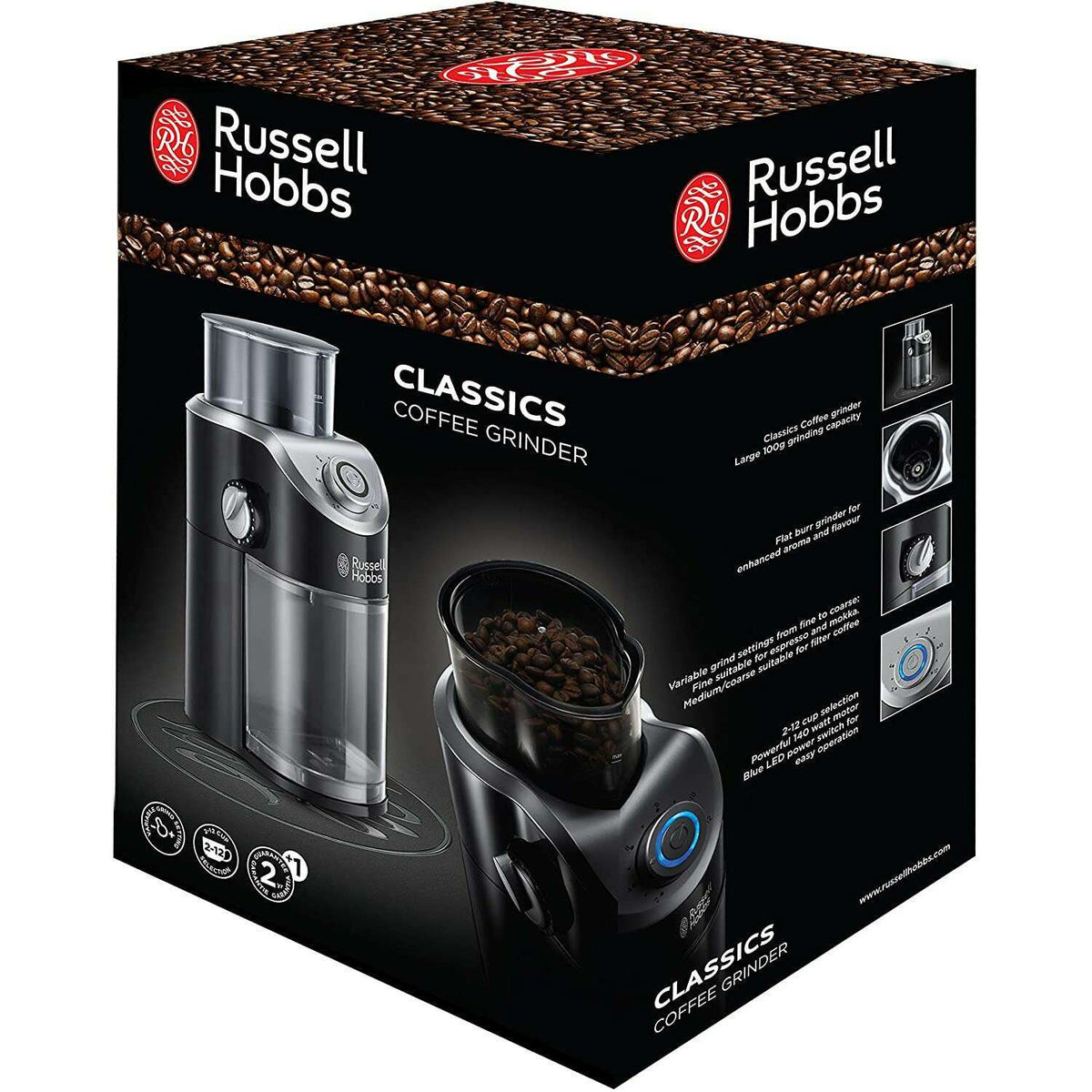 The German Outlet, Russell Hobbs, Coffee Bean Grinder