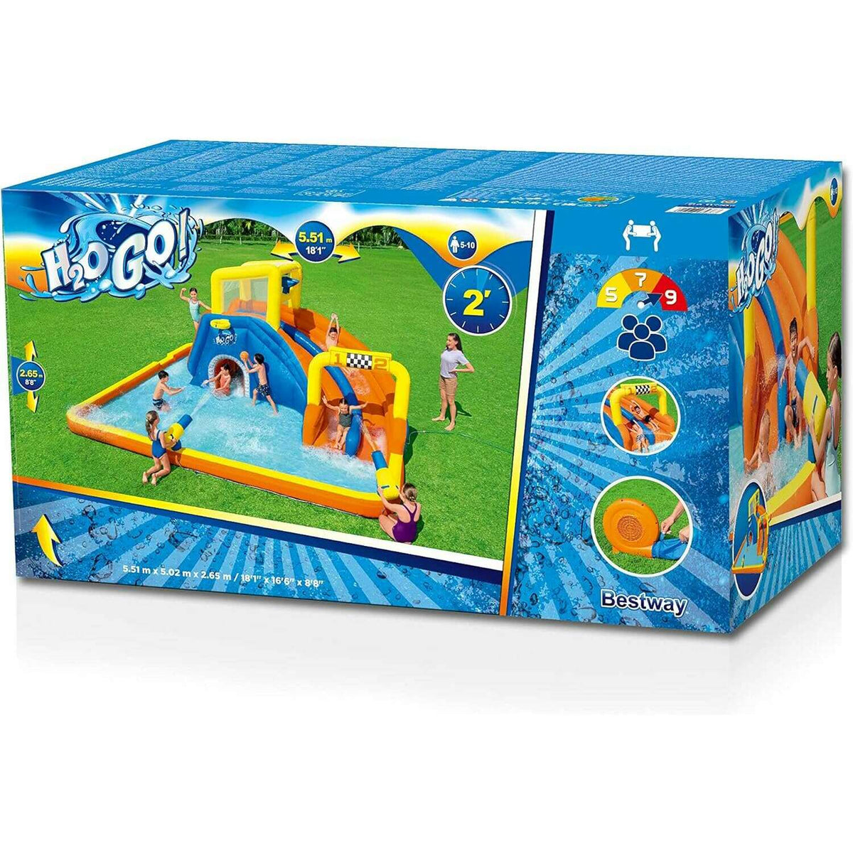 Super Speedway Mega Water Park 551x502x265cm Kids Inflatables Super Speedway Mega Water Park 551x502x265cm Super Speedway Mega Water Park 551x502x265cm Bestway