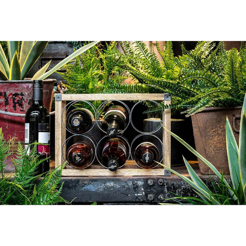 Industrial Wooden Wine Rack wine Industrial Wooden Wine Rack Industrial Wooden Wine Rack KitchenCraft