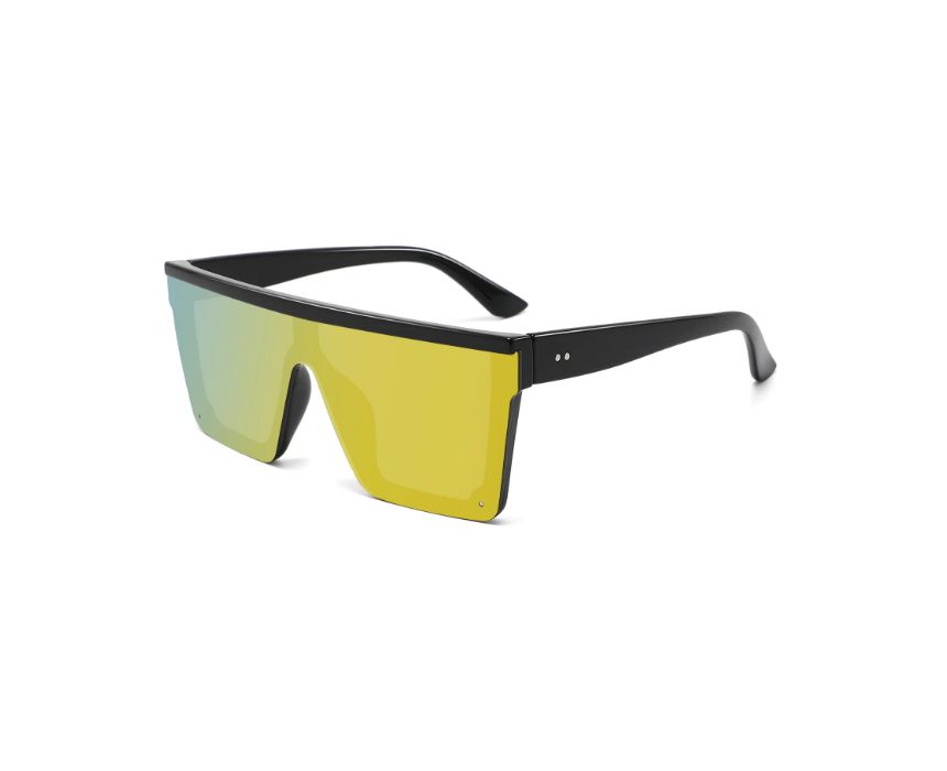 Yellow Shield Women Sunglasses