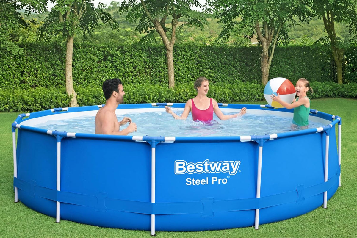Steel Pro Round 3.96m x 84cm home pool Steel Pro Round 3.96m x 84cm Steel Pro Round 3.96m x 84cm Bestway
