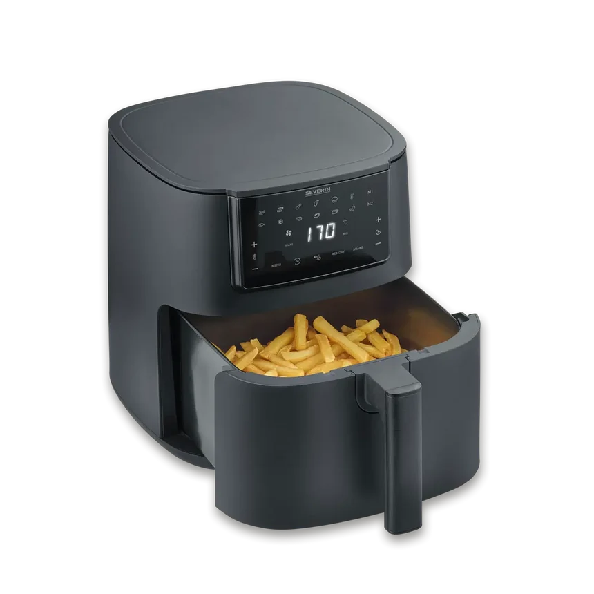 Black Line Single XXL: 7L High-Capacity Hot Air Fryer 1800W Outlet Black Line Single XXL: 7L High-Capacity Hot Air Fryer 1800W Black Line Single XXL: 7L High-Capacity Hot Air Fryer 1800W SEVERIN
