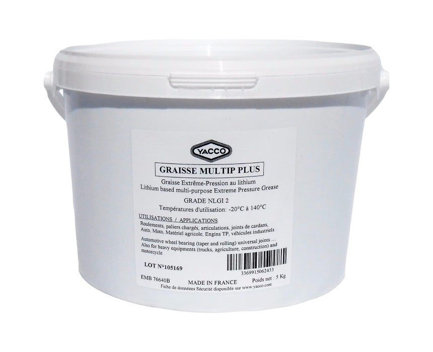 Yacco Multip Plus Heavy Duty Grease - 5 kg